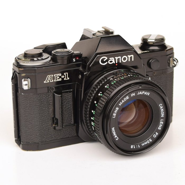 Canon AE-1  zwarte uitvoering Reflekskamera med enkelt linse (SLR)