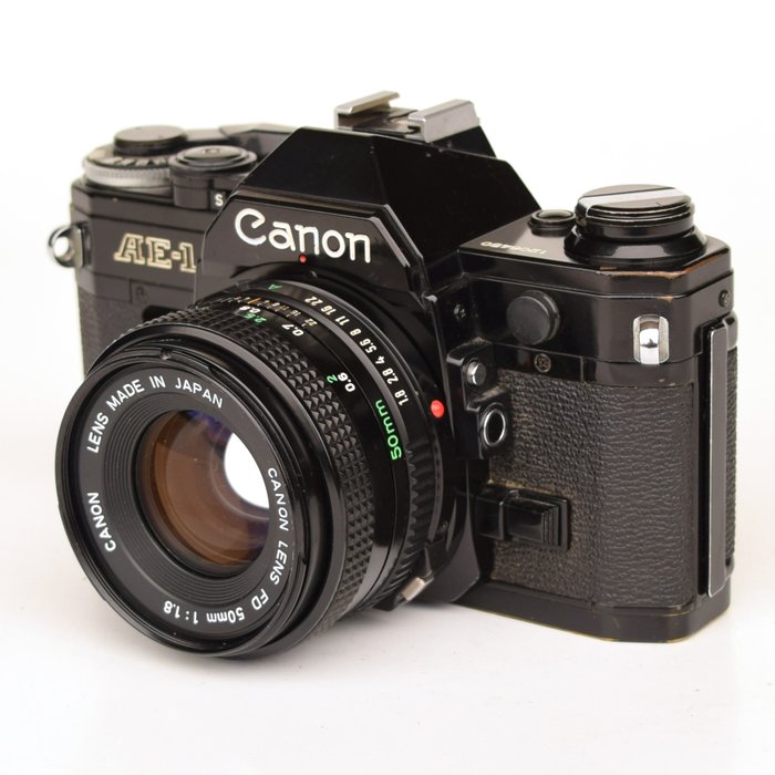 Canon AE-1  zwarte uitvoering Reflekskamera med enkelt linse (SLR)