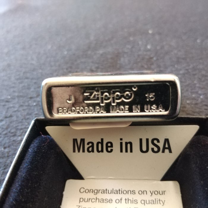 Zippo - Only for Marines - unopened - US Navy - brushed chrome - absolutely new - Lommelighter - Stål (rustfrit)