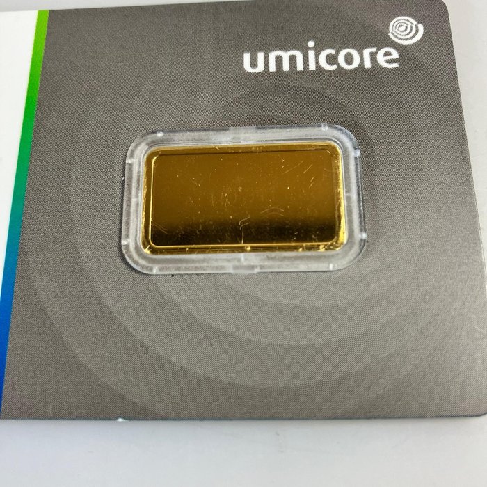 2,5 gram - Guld 999 - Umicore - Forseglet  Med certifikat