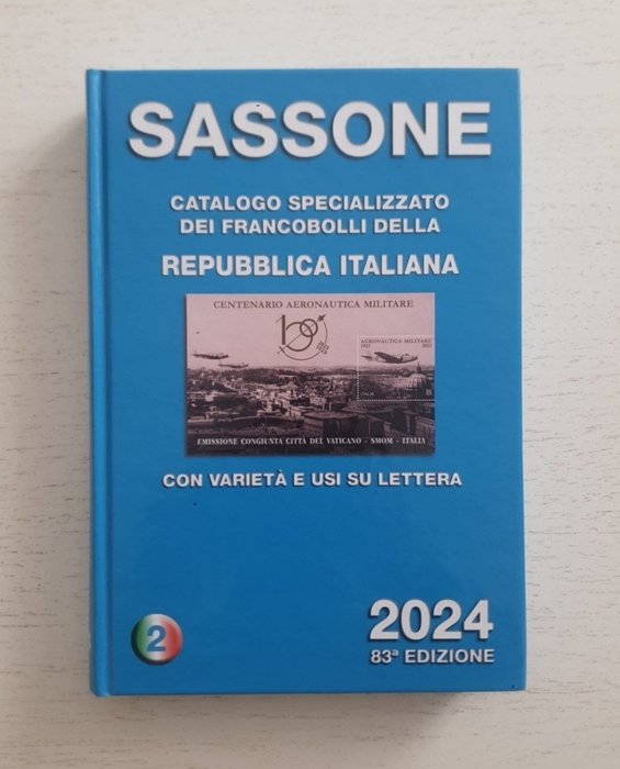 Italien  - Sassone kataloger nr 1 2 og 3 fra 2024 af den 83 udgave brugt