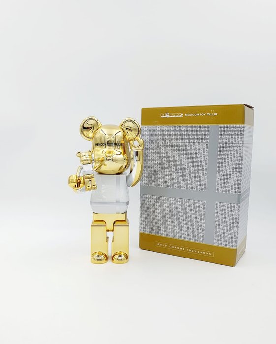 Medicom Toy plus - Be@rbrick 400% + 100% -  Medicom Toy Plus Gold Chrome 2021