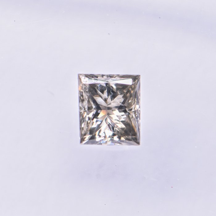 Ingen mindstepris - 1 pcs Diamant  (Naturfarvet)  - 0.31 ct - Rektangel - Fancy Grålig Gul - VS2 - International Gemological Institute (IGI)