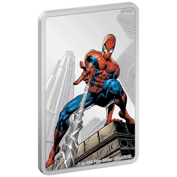 Niue. 2 Dollars 2023 Spiderman™ Marvel™, 1 Oz (.999)