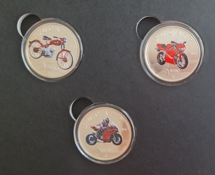 Italien 5 Euro 2024 "Ducati" - Trittico  (Ingen mindstepris)