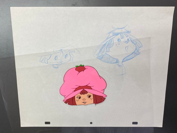 The World of Strawberry Shortcake (1980) - 1 Original animationscelle og tegning