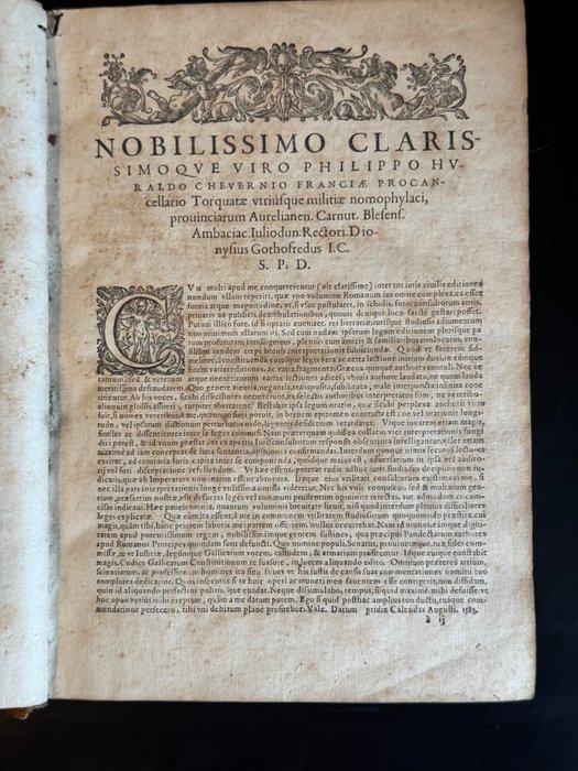 Justinien [Ier empereur de Byzance] (482-565) / Godefroy, Denys [1549-1622] - Corpus juris civilis, in IIII. partes distinctum / his accesserunt notae repetitae tertiae quartae - 1614