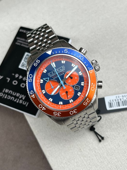 Cadola - Ahrens Chronograph Date Dual Time - SUNSET BLUE - Ingen mindstepris - CD-1036-22 - Mænd - 2011-nu