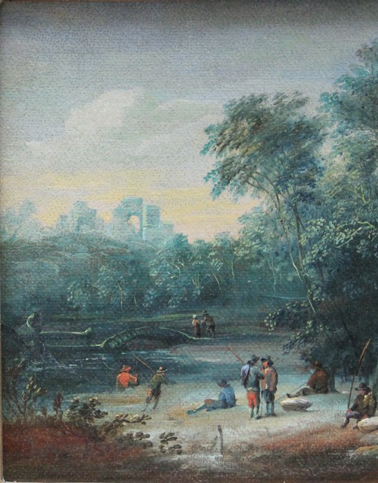 Jan I Breughel (1568-1625), Follower of - Wooded landscape with travelers