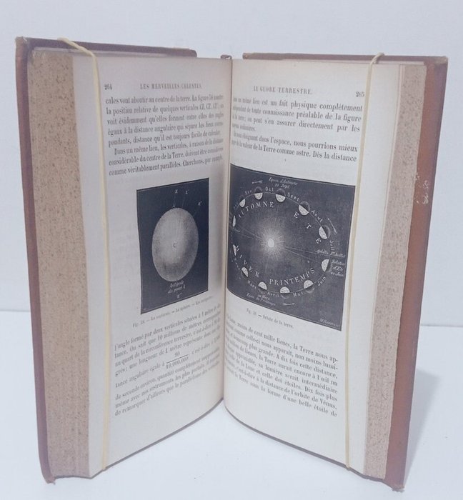 Camille Flammarion - Les merveilles célestes, ornés de 75 vignettes astronomique et de deux planches - 1869