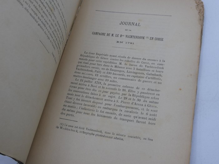 André Mariotti - Mémoires sur les campagnes de guerre en Corse - 1890