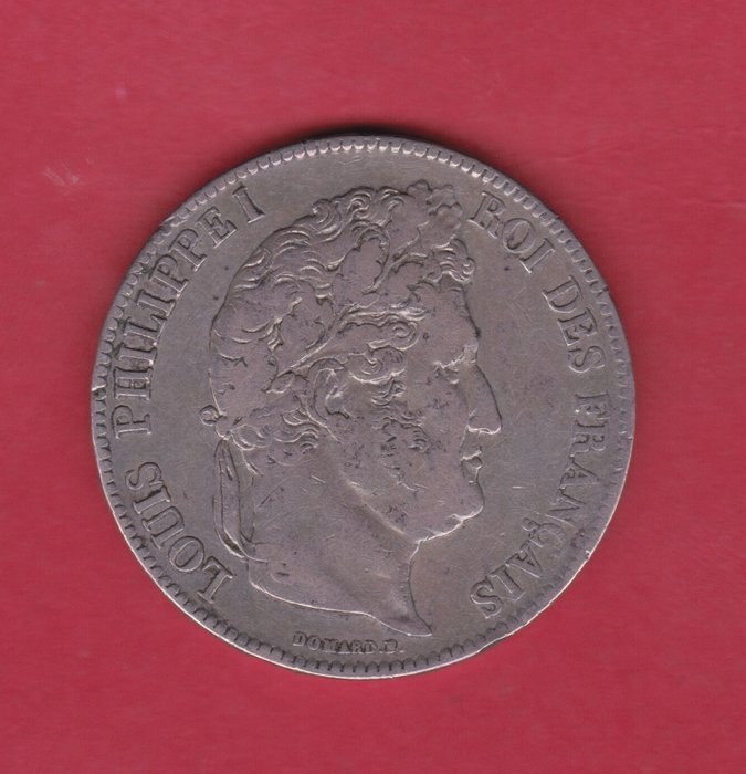 Frankrig Ludvig-Filip 1 (1830-1848) 5 Francs 1835-M Toulouse  (Ingen mindstepris)