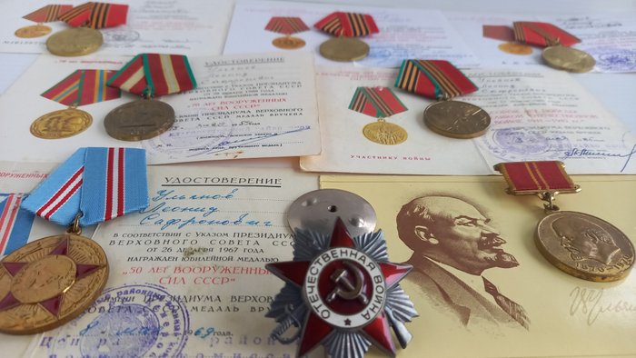 Rusland - Artilleri - Belønning - USSR WW-2 Awards.