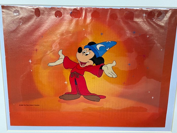 Walt Disney - 1 Original Animation Sericel af Mickey Mouse, begrænset udgave (1988)