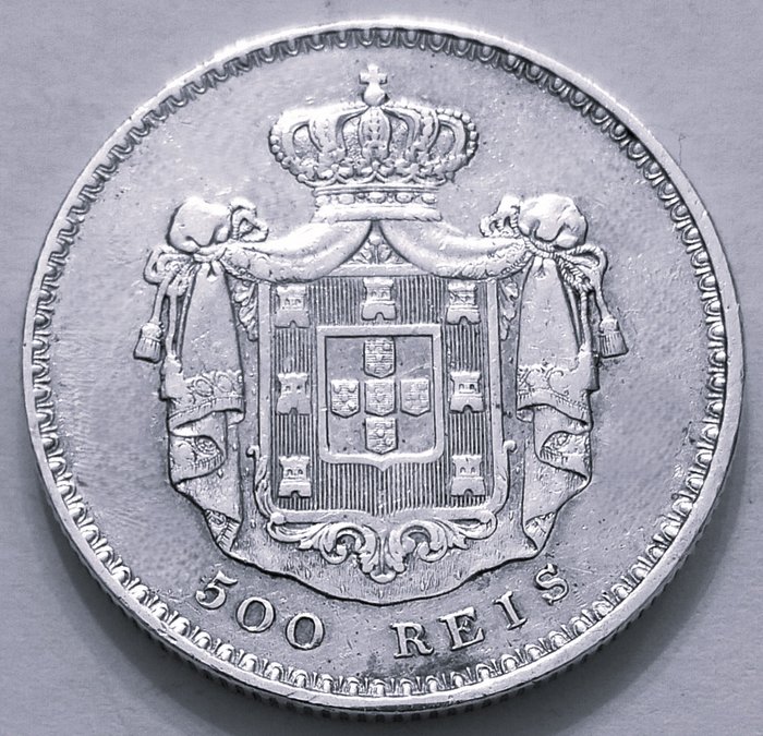 Portugal. D. Maria II (1834-1853). 500 Reis - 1841  (Ingen mindstepris)