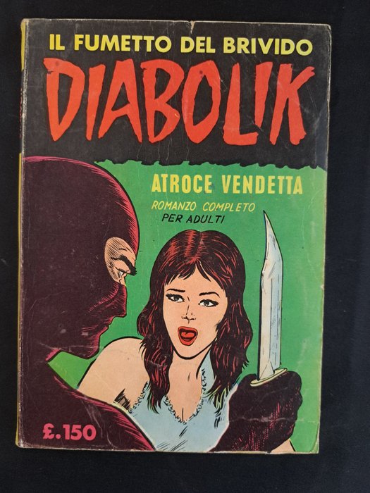 Diabolik Prima Serie n. 4 - Atroce Vendetta - 1 Comic - Første udgave - 1963