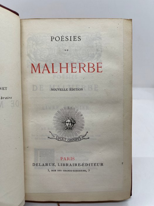 Malherbe - Poésies [papier hollande] - 1865