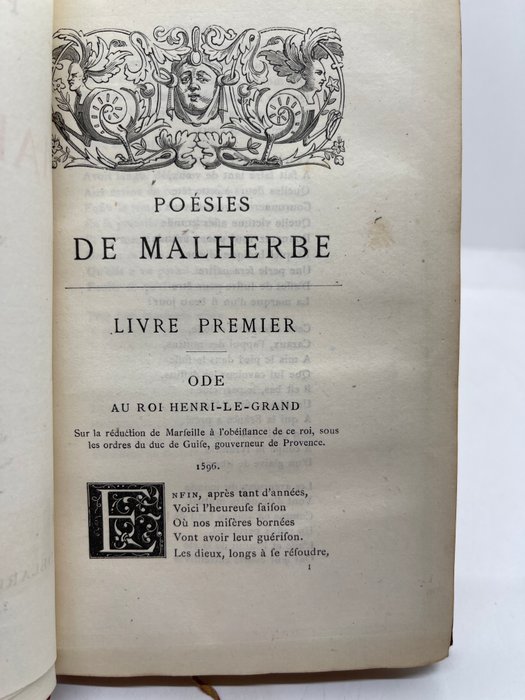 Malherbe - Poésies [papier hollande] - 1865