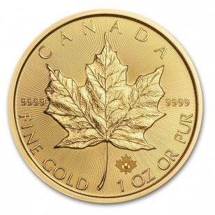 Canada. 1 oz $50 CAD Gold Maple Leaf Coin (Random Year)