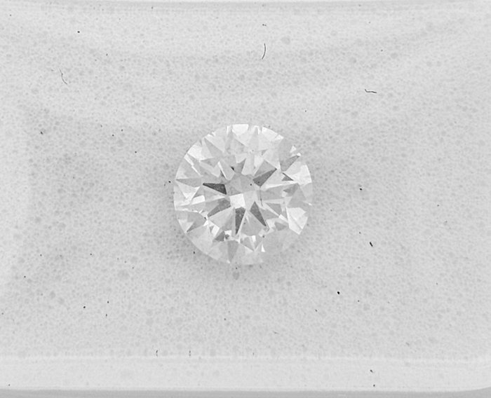 1 pcs Diamant  (Natur)  - 0.70 ct - Rund - F - SI1 - Gemewizard Gemological Laboratory (GWLab)