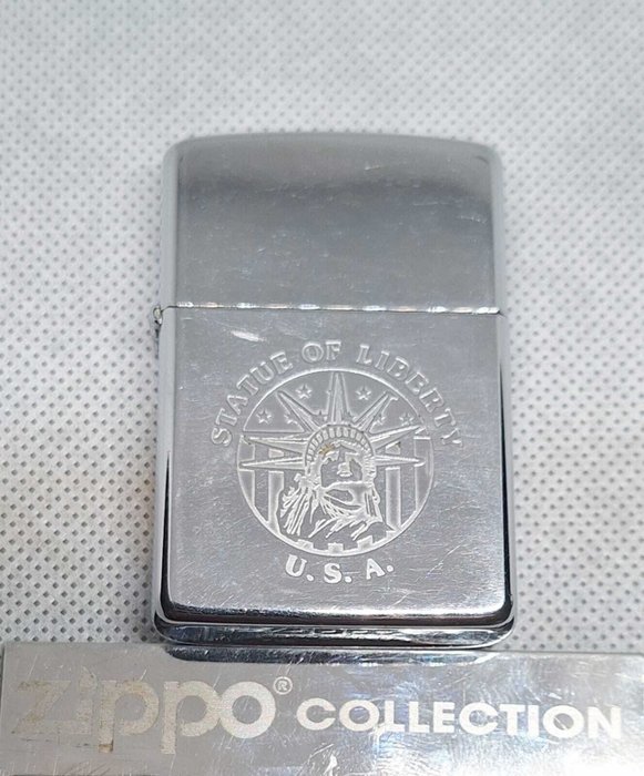 Zippo, Statue Of Liberty Año 1990 Mes Enero - Lighter - Stål