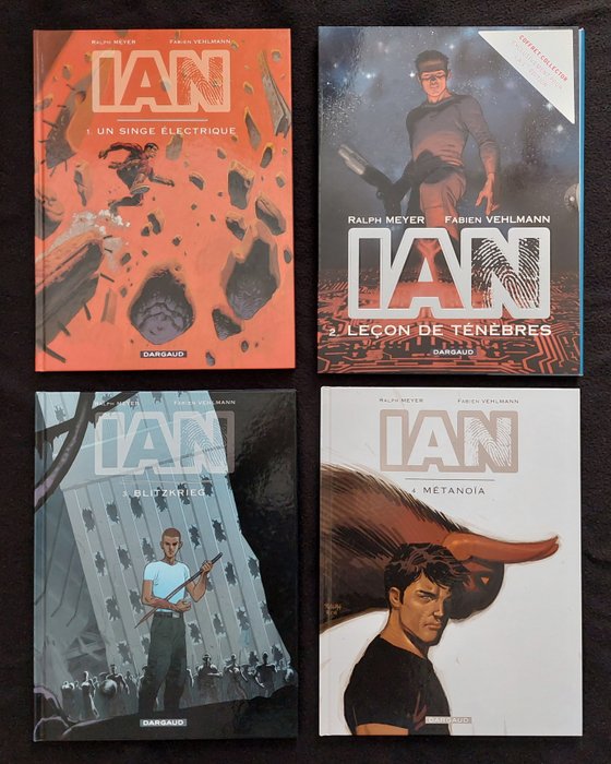 Ian T1 à T4 + ex-libris - Série complète - 4x C + coffret - 4 Album - Første udgave - 2003/2007