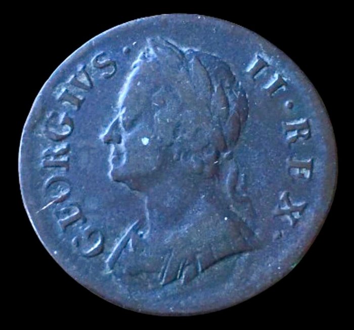 Storbritannien. Georg 2. af Storbritannien (1727-1760). 1 Farthing - 1754 - (R559)  (Ingen mindstepris)