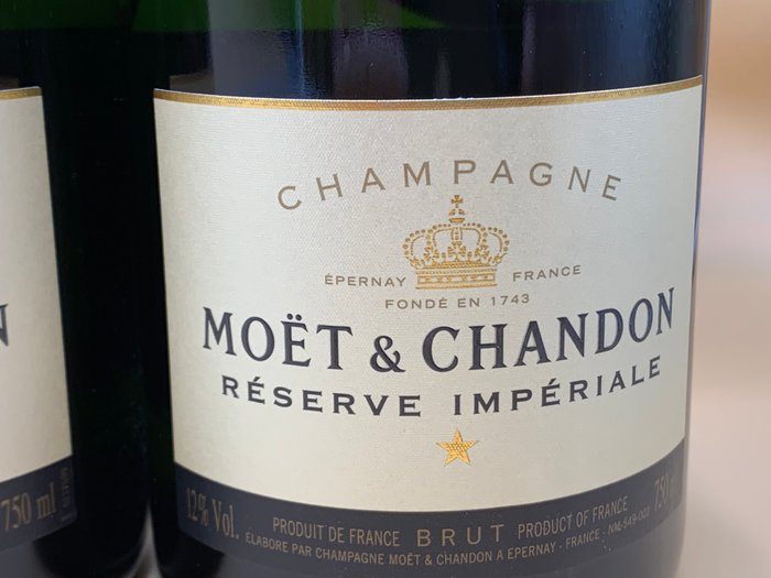 Moët  Chandon, Réserve Impériale - Champagne Brut - 6 Flasker (0,75 L)