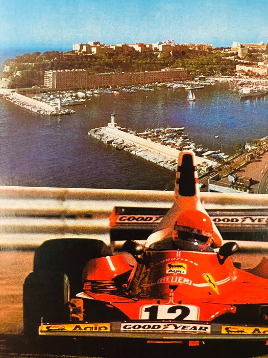 Bob Martin - 34 Gran Prix Monaco 76 - (linen backed on canvas) - 1970‹erne