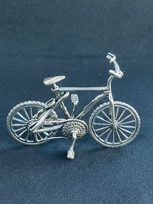 Miniature figur - Miniatuur fietsen  (3) - 835 sølv