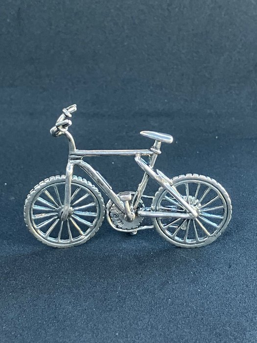 Miniature figur - Miniatuur fietsen  (3) - 835 sølv