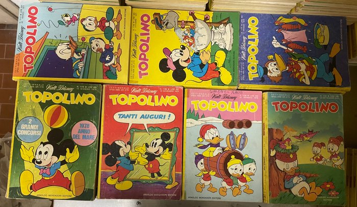 Topolino 1101/1200 - Sequenza completa - 100 Comic - Første udgave - 1977/1979