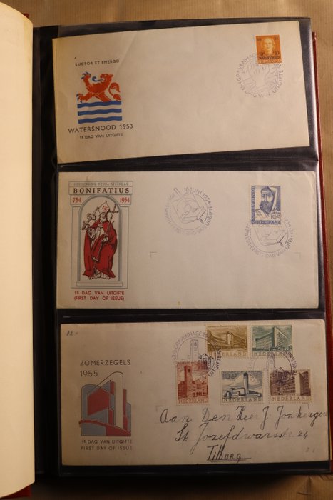 Holland 1953/1988 - Samling af FDC'er i 4 PSIII albums