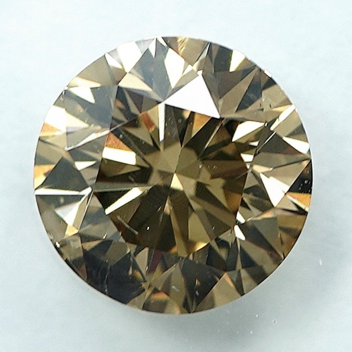 1 pcs Diamant  (Naturfarvet)  - 1.14 ct - Fancy Brunlig Gul - SI2 - International Gemological Institute (IGI)