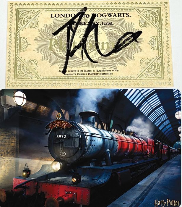 Harry Potter - Train ticket signed Daniel Radcliffe Harry Potter autograph Beckett BAS COA