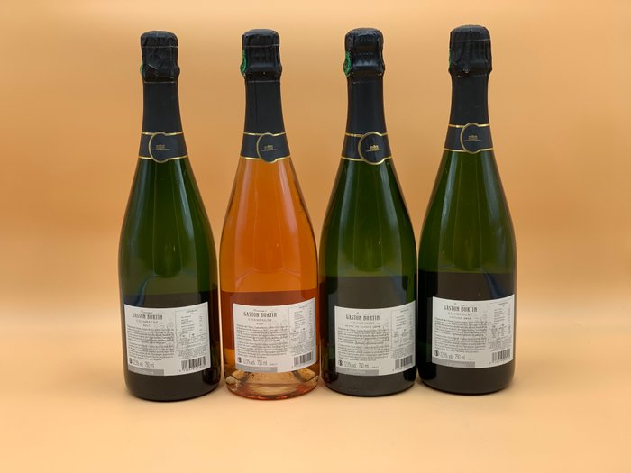 Gaston Burtin, Brut, Rosé, Blanc de Blancs 2018  Millesimé 2014 - Épernay - 4 Flasker (0,75 L)