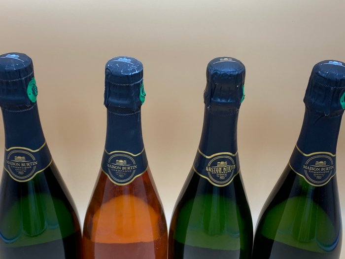 Gaston Burtin, Brut, Rosé, Blanc de Blancs 2018  Millesimé 2014 - Épernay - 4 Flasker (0,75 L)