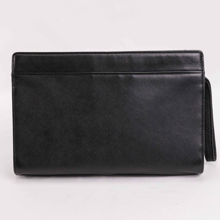 Burberry - Black Leather Clutch - Håndtaske uden hank