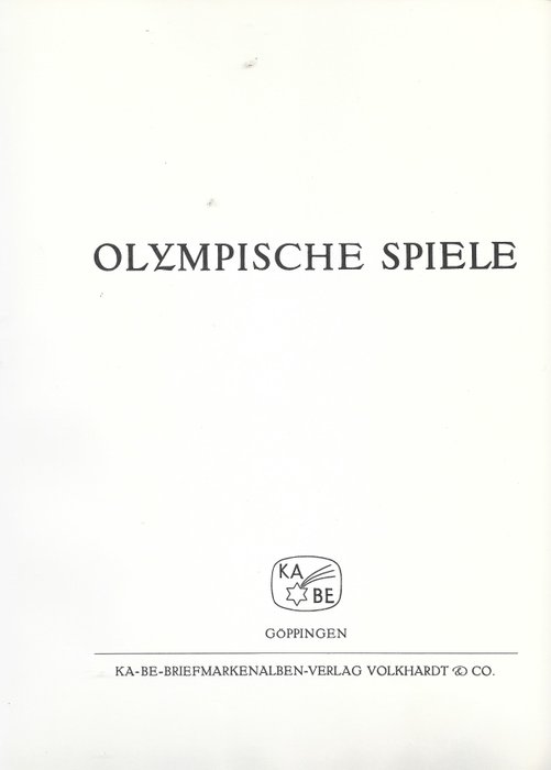 Verden 1976 - Album "OLYMPIC GAMES 1976" af "KABE" - 48 Fortrykte blade med klare beslag