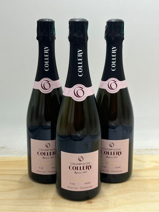 Collery Rosé - Champagne Grand Cru - 3 Flasker (075 L)