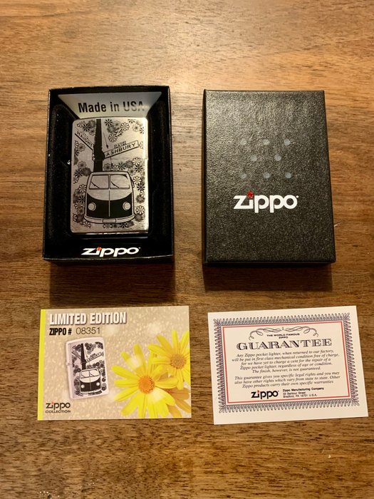 Zippo - FLOWER POWER - Lommelighter - Stål (rustfrit)