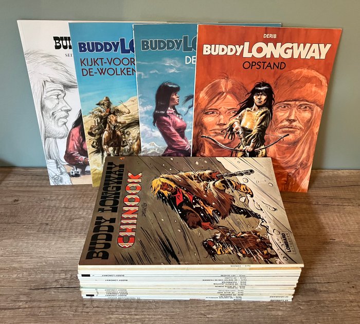 Buddy Longway 1 t.e.m 20 - Volledige reeks + Seizoenen van een leven - 21 Album - Første udgave/genoptryk - 1975/2011