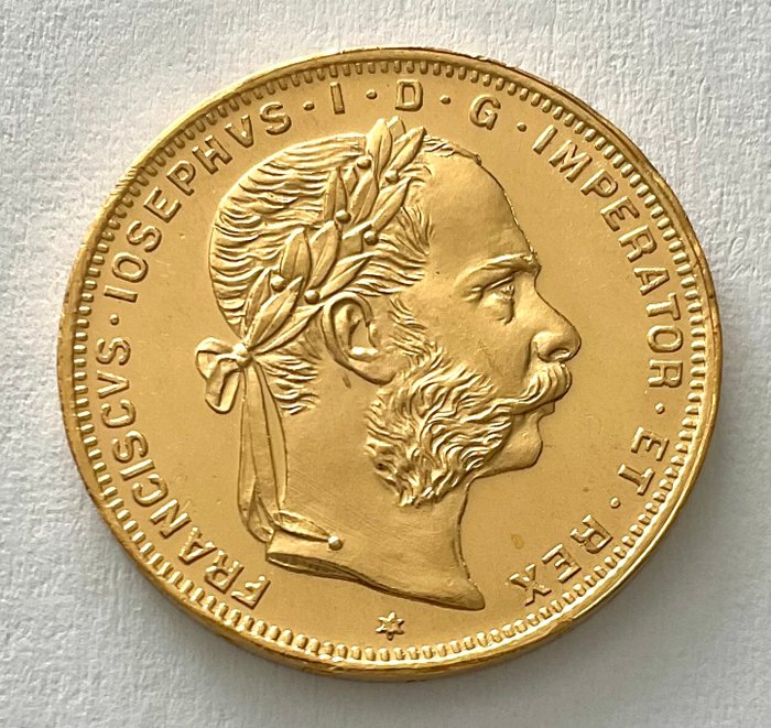 Østrig. 8 Florins/20 Francs 1892 - Franz Joseph I. (Neuprägung)