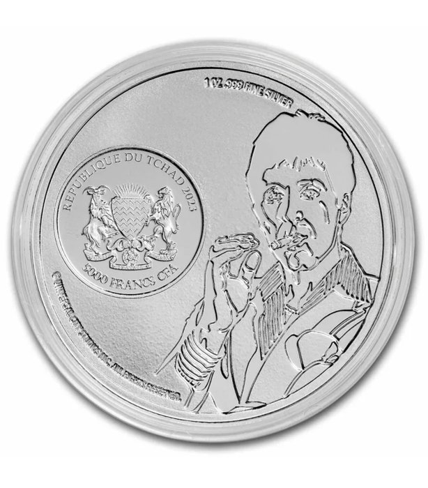 Tchad. 5000 Francs 2023 Scarface - 40th Anniversary, 1 Oz (.999)  (Ingen mindstepris)