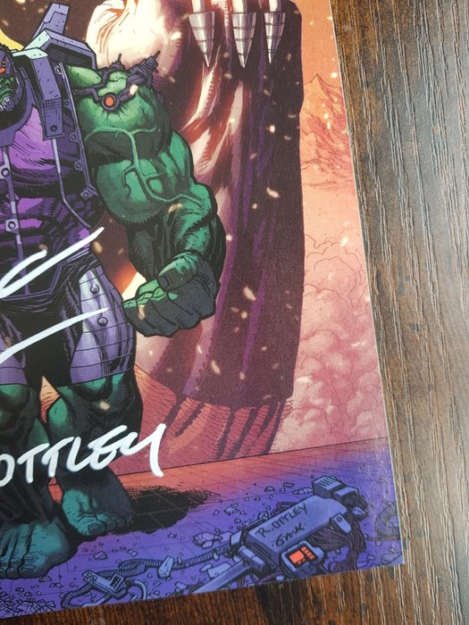 Hulk #3 Key Issue ! 1st Print SOLD OUT  !! - Signed By creators Ryan Ottley and Donny Cates !!! With COA ! - 1 Signed comic/2022