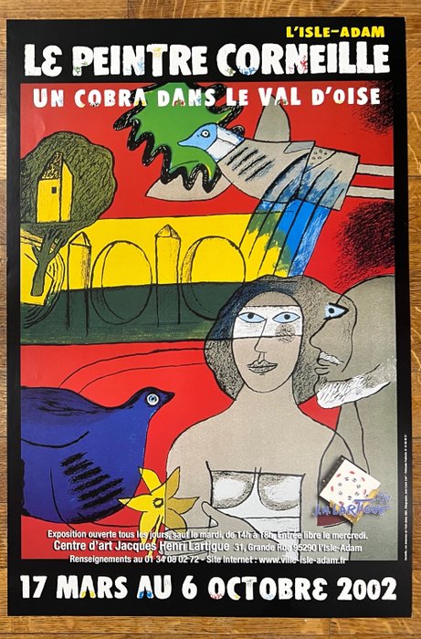 Guillaume Corneille (1922-2010) - Lot de 4 affiches L'Ode à la vie, Un Cobra dans le Val d'Oise, Corneille en Karel Appel, Rigoletto