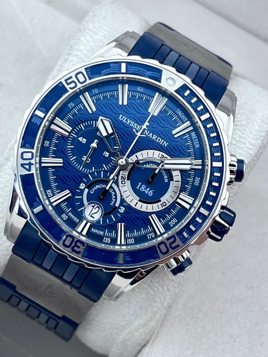 Ulysse Nardin - Marine Diver's Automatic Chronograph Blue - - 1503-151 - Mænd - 2011-nu