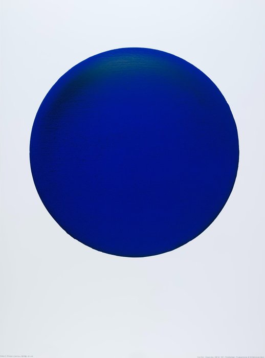 Yves Klein - Disque bleu IKB 54, 1957 - Artprint Offsetlithographie - 80 x 60 cm