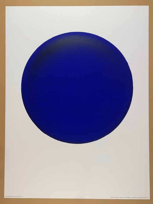 Yves Klein - Disque bleu IKB 54, 1957 - Artprint Offsetlithographie - 80 x 60 cm