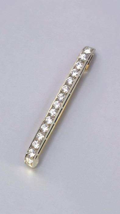 Broche Platin, Tiffany  Co Vintage Platinum  Diamonds Broche Pin 2,5 Carat -  2.50ct. tw. Diamant (Natur)